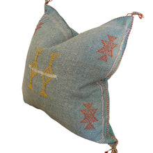 Load image into Gallery viewer, Moroccan Cactus Silk Pillow-Agava - Truly Decorative
