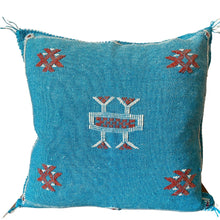 Load image into Gallery viewer, Moroccan Cactus Silk Pillow- Dejavu