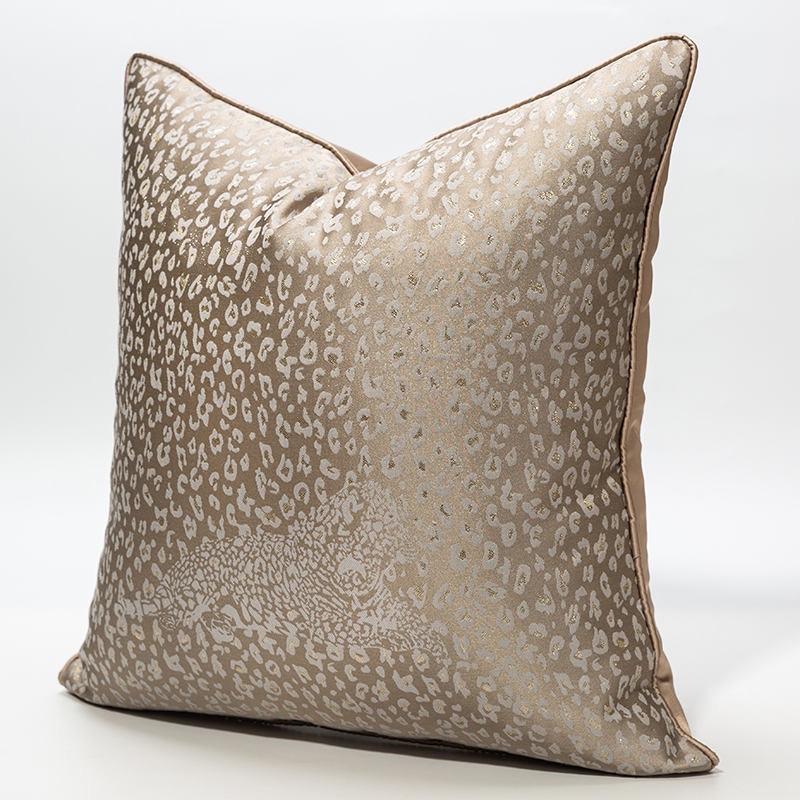 Jacquard Style Pillow Cover- Leopard - Truly Decorative