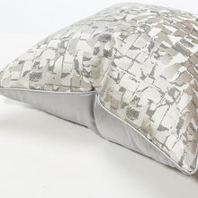 Load image into Gallery viewer, Jacquard Style Pillow Cover- Platinum Crush - Truly Decorative
