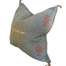Load image into Gallery viewer, Moroccan Cactus Silk Pillow-Agava - Truly Decorative
