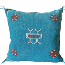 Load image into Gallery viewer, Moroccan Cactus Silk Pillow- Dejavu
