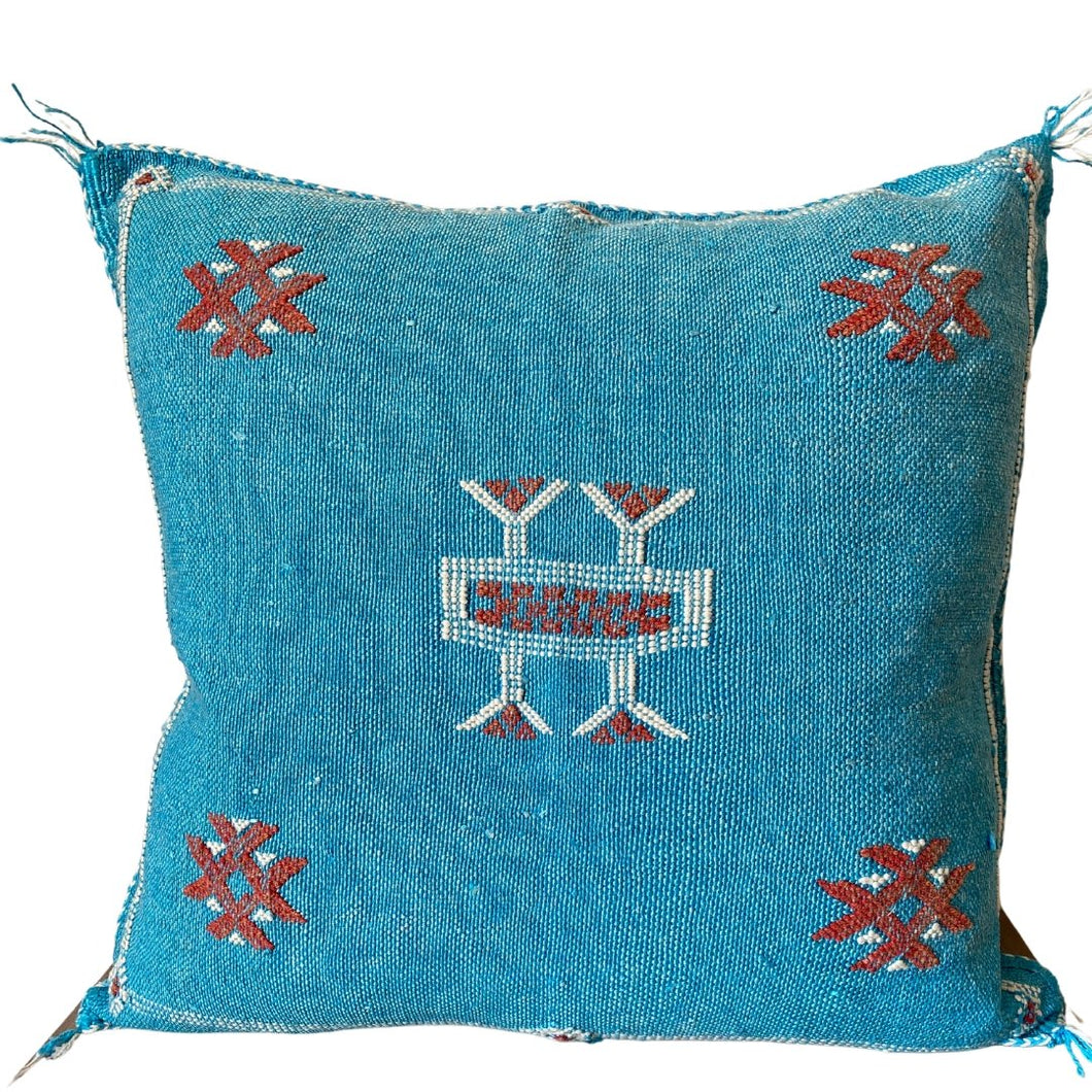 Moroccan Cactus Silk Pillow- Dejavu
